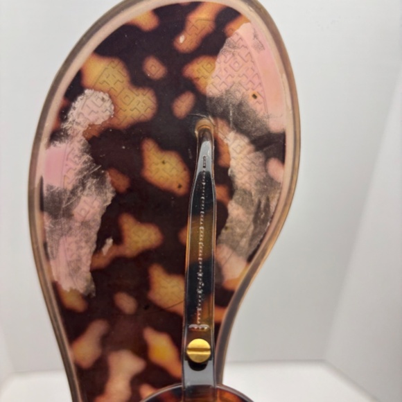 Tory Burch Mini Miller Flat Jelly Thong Sandal Tortoise Shell Size 7 - Picture 8 of 12
